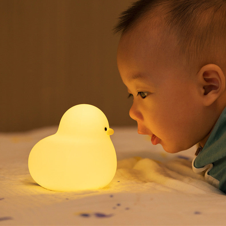 Duck Silicone Lamp – USB Rechargeable Dimmable Night Light (Warm 3000K)