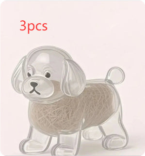 Dog Fur Storage Keychain, Cute Silicone Pet Pendant Accessory