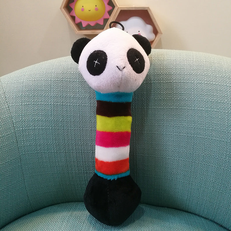 Soft Playtime: Plush Lollipop Duck Chewing Toy for Pets.