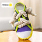Dog Toys Shoes, Pet Cotton Rope Slippers with Sound, Teeth Cleaning & Built-in BB Airbag Ball