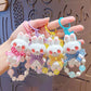 Cartoon Beaded Cute Bunny Doll Keychain, Acrylic Charm Accessory
