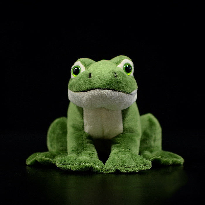 Lifelike Cuddles: Simulation Frog Animal Doll Figurine (16cm Long), Great for Christmas Gifting.