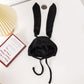 Children’s Fashion Waffle Bunny Ears Hat, Soft Solid-Color Polyester Cap
