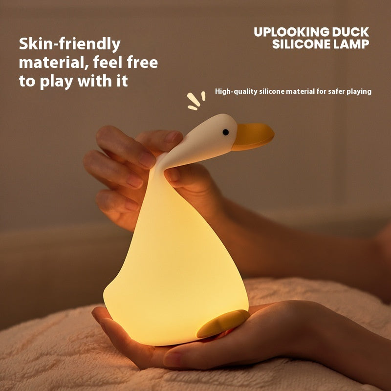 Charming Glow: Looking Up Little Duck Rechargeable Night Lamp.