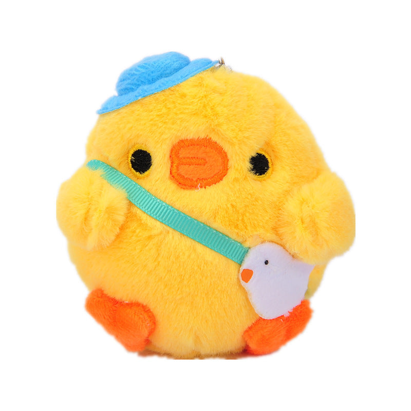 Chubby Chicken Stuffed Toy Pendant – Cute Plush Doll Keychain