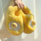 Cozy Steps: Cute Duck Paw Full Pack Indoor Cotton Slippers (Warm & Non-Slip).