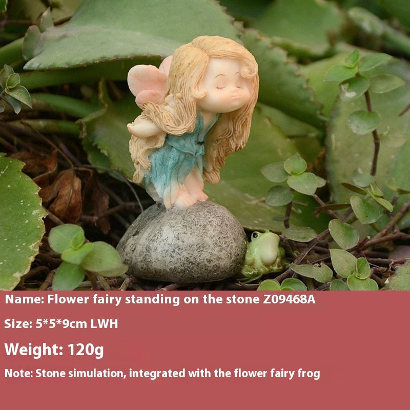 Pastoral Whimsy: Creative Cute Sunflower Frog Resin Ornaments (Many Poses).