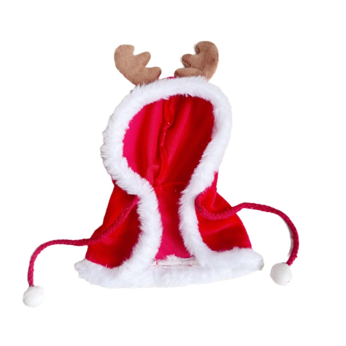 Annoying Duck Doll Clothes – Christmas Antler Cloak Outfit for 15cm Plush Toys
