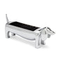 Sausage Dog Ring Storage Stand, Chrome Zinc Alloy Jewelry Display Holder