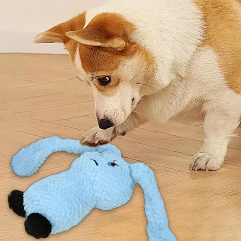 Tough Love: Bunny Squeaky Dog Teething Toy ($\mathbf{35\text{cm}}$ Plush Chew Toy for Medium/Small Dogs).