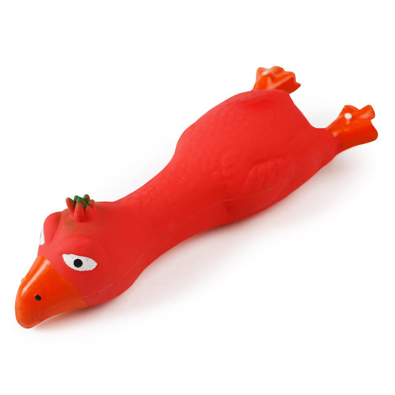 Squeak & Play: Durable Latex Duck Pet Sound Toy (Decompression Fun).
