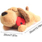 Heartbeat Plush Dog Toy, Interactive Comforting Sleep Companion for Pets (Built-In Heartbeat)