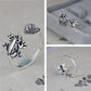 Adjustable Retro: Compact Lotus Leaf Frog Metal Ring (Silver, Electroplated).