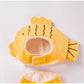 Autumn & Winter Onsen Fish Pet Costume, Funny Hat & Vest Cotton-Padded Suit for Dogs