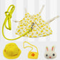 Pet Bunny Clothes, Lop-Eared Rabbit Cotton Outfit for Small Pets
