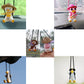 Charming Ride: Cute Anime Little Duck Swing Rearview Mirror Ornament (Resin, Multiple Styles).