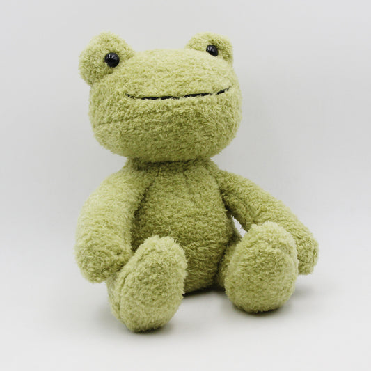 Lonely but Loved: Cute Green Little Frog Plush Doll for Teenagers ($\mathbf{23\text{cm}}$).