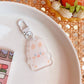 Cute Japanese Bunny & Bear Bag Jewelry Keychain, Acrylic Pendant Charm (GJ137)