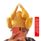 Hilarious Headwear: Movable Chicken Leg Electric Funny Plush Halloween Hat (With or Without Music).