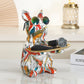 French Bulldog Resin Desktop Ornament, Personality Pattern Storage Tray for Home, Bar & Halloween Decor