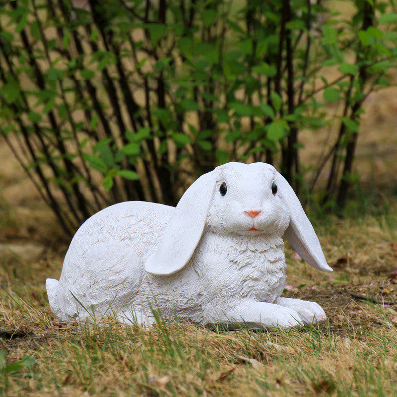 Simulation Bunny Garden Decoration, Outdoor Resin Rabbit Ornaments
