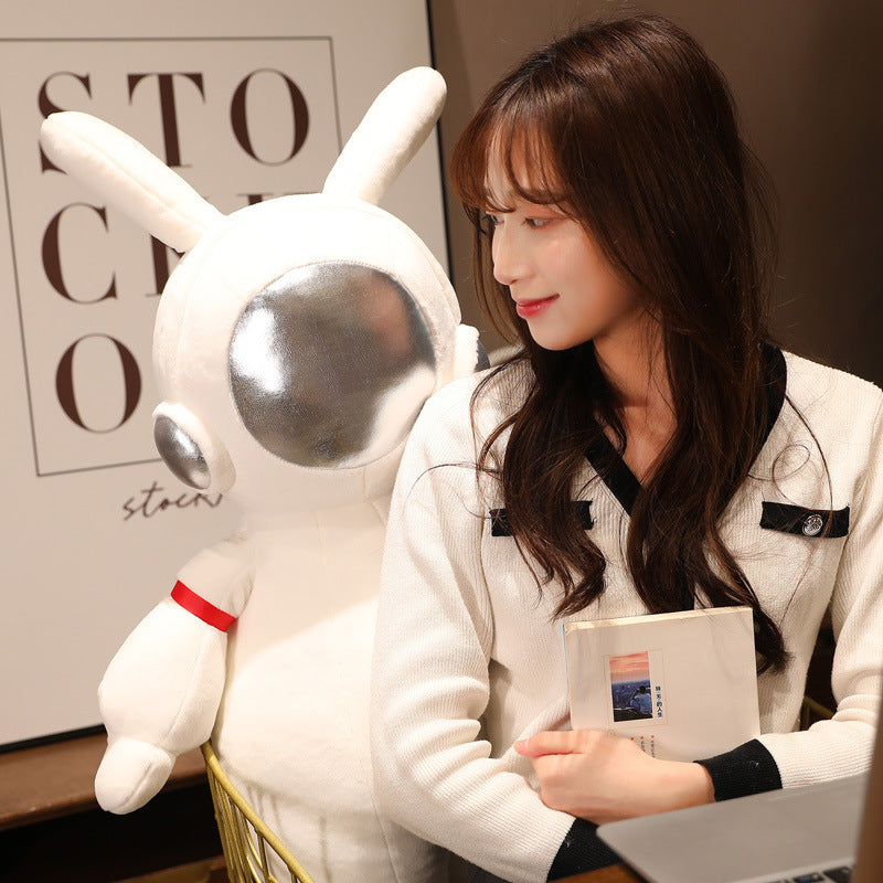 Creative Astronaut Bunny Plush Toy, Soft Space Rabbit Doll