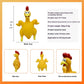 Hilarious Squawk: Roasted Chicken Screaming Vent Toy (Latex, 21cm, 3 Colors).