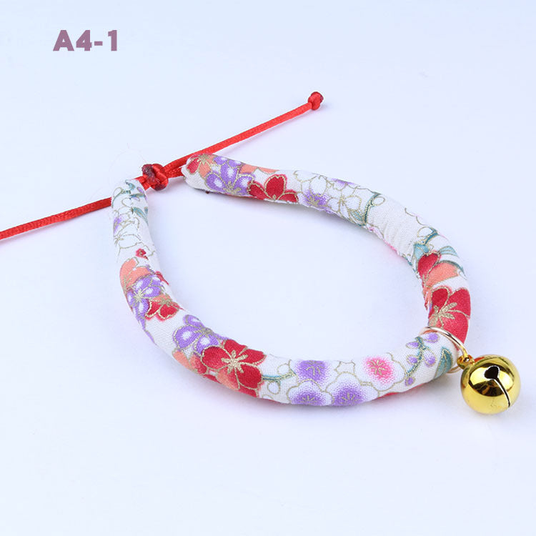 Dog Collar with Bell, Adjustable Pet Bell Ornament for Cats & Dogs (XS–L Sizes)