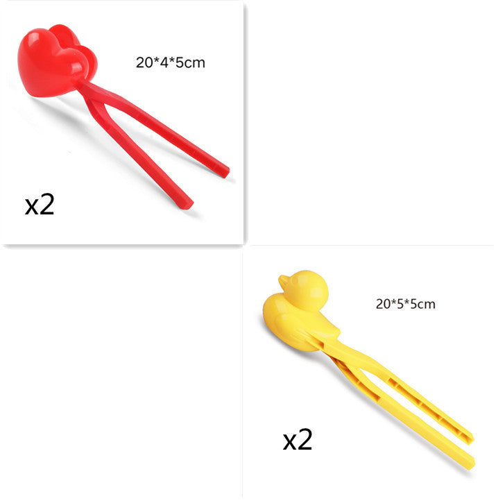Duck Snow Ball Outdoor Clip Toy – Winter Snow Mold Tool for Fun Snow Play