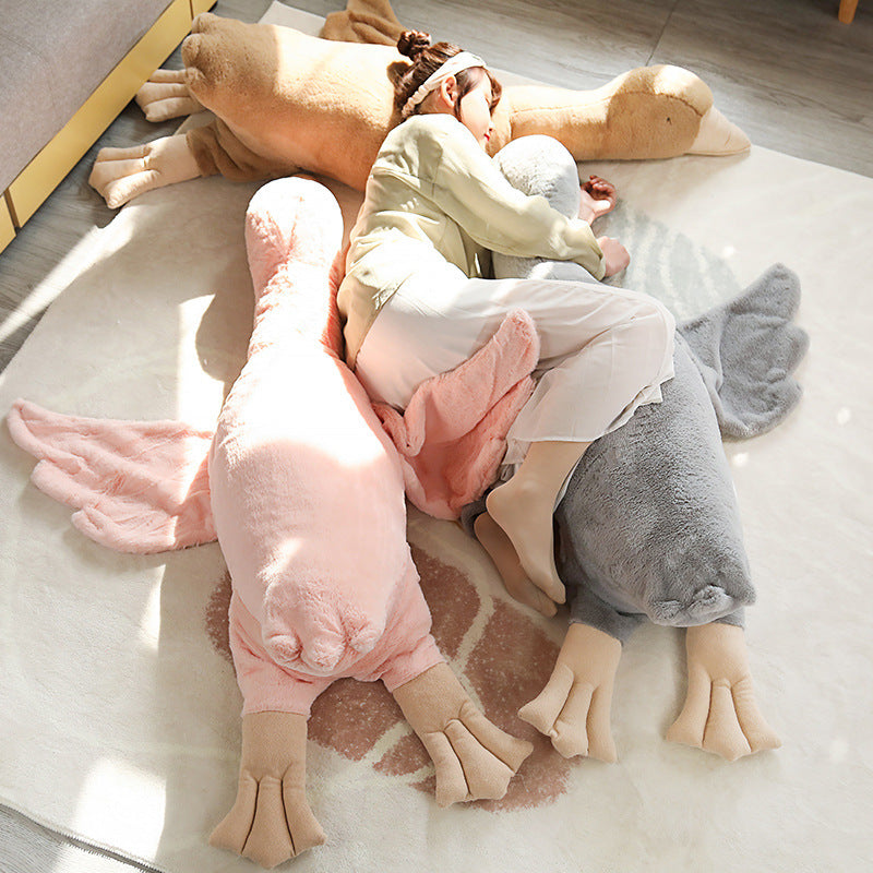 Giant Comfort: Cute Big Goose/Duck Plush Doll Pillow (Fashion & Simple Style).