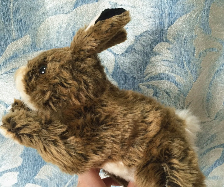 Pocket-Sized Comfort: Cute Bunny Hare Plush Doll ($\mathbf{24\times 15\text{cm}}$).