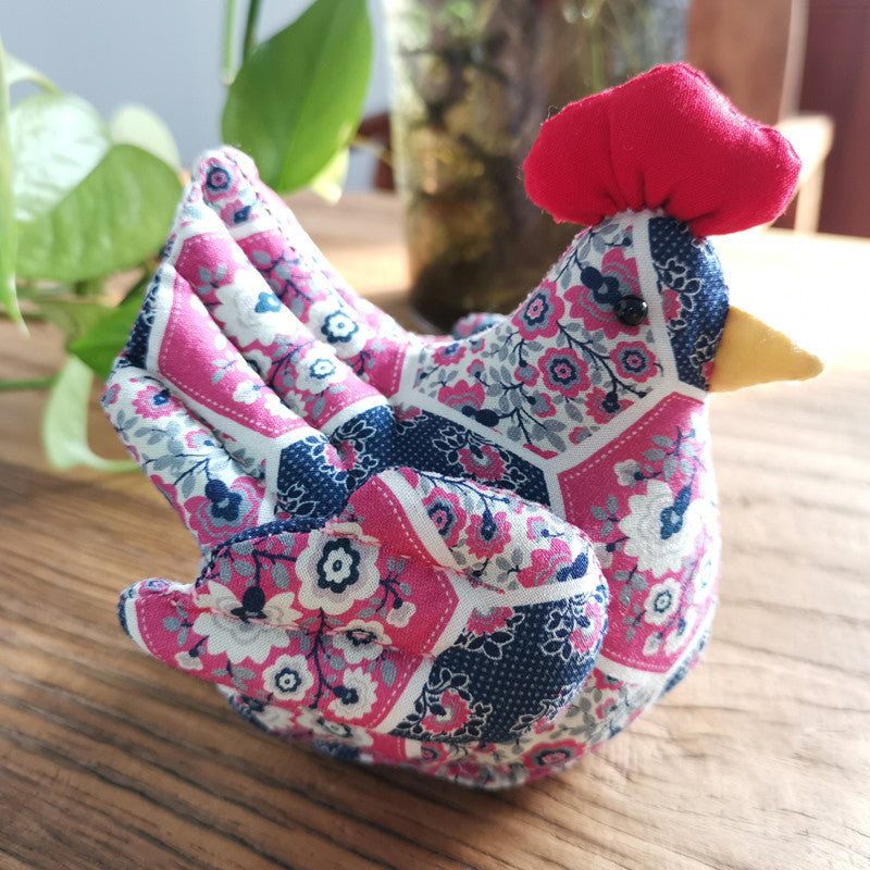 Handmade DIY Fabric Material Pack – Creative Chicken Doll Sewing Kit (Non-Finished)