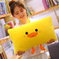 Cloud-Soft Cuddles: Little Yellow Duck Stuffed Toy (Stretch Spandex & Down Cotton).