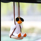 Car Swing Duck Pendant Ornament – Cute Gypsum Duck Hanging Decoration