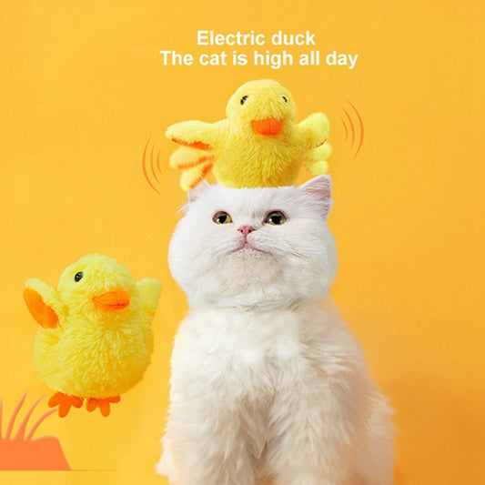 Home Fashion Plush Sounding Duck Toy – Interactive Vibration-Activated Pet Toy with Type-C Charging