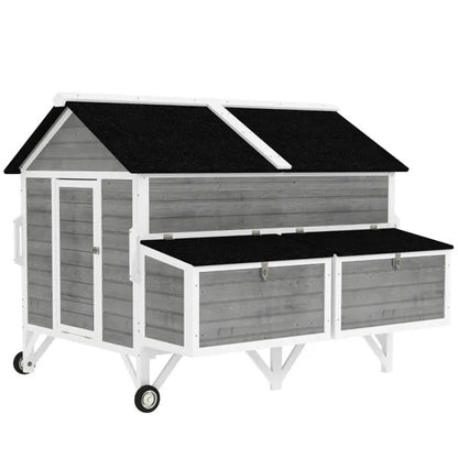 Premium Mobile Chicken Coop with Dual Nesting Boxes – Weatherproof, Easy-Clean & Perfect for 5–8 Chickens