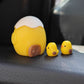 Roadside Charm: Cute Cartoon Little Chicken Car Decoration Doll (Resin Decompression).