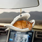 Sleeping Angel Dog Car Pendant, Cute Acrylic Hanging Ornament for Cars, Doors & Home Decoration