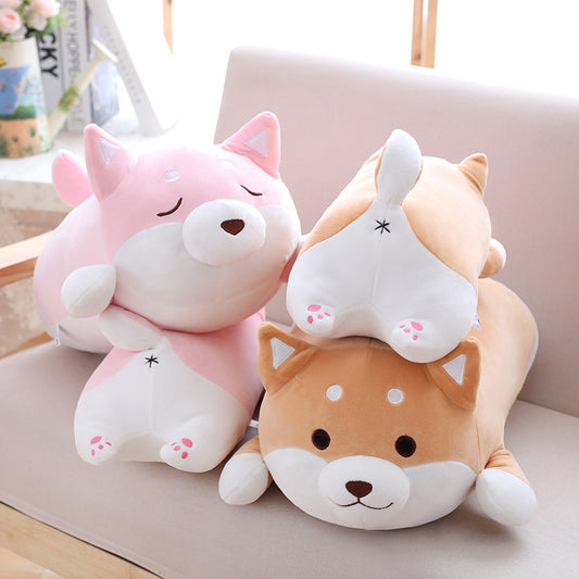 Maximum Squish: Soft Fat Chai Shiba Inu Dog Plush Pillow ($\mathbf{35}$ or $\mathbf{55\text{cm}}$).