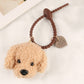 CharmCute Teddy Dog Soft Rubber Keychain Pendant, Creative Cartoon Style