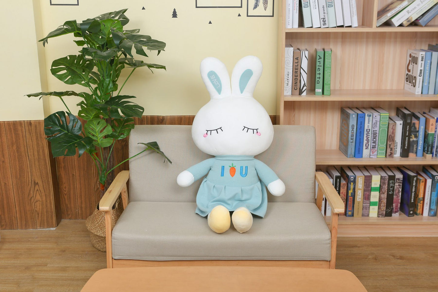 Super Soft Snuggles: Bunny Doll Plush Toy (PP Cotton Filled).