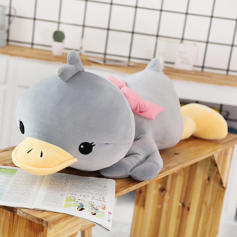 Cloud-Soft Comfort: Soothing Duck Doll Plush Pillow (Crystal Super Soft).