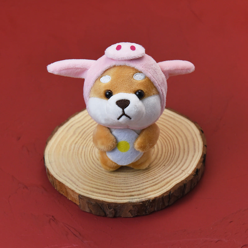 Corgi Dog Doll Bag Pendant, Super Soft Plush Animal Keychain