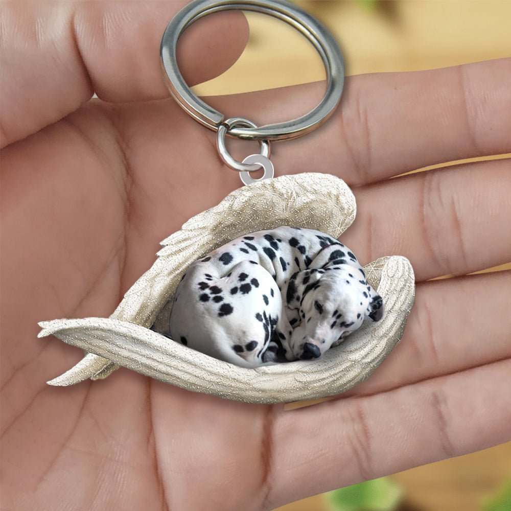 Creative Fashion Cute Dog-Shaped Acrylic Keychain, Single-Sided Print