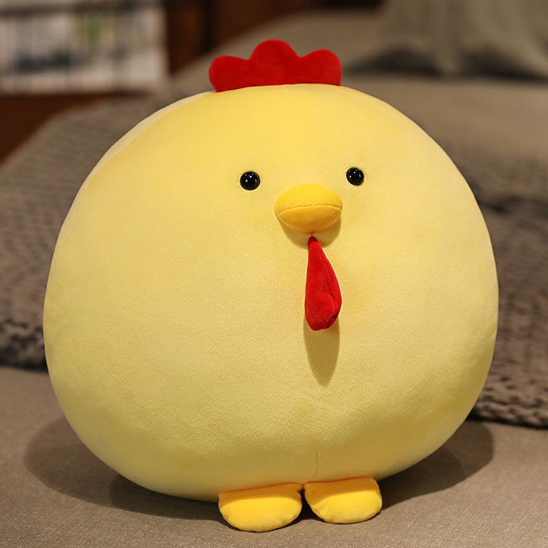 Cute Fat Chicken Doll Plush Toy – Soft Short-Plush Stuffed Animal