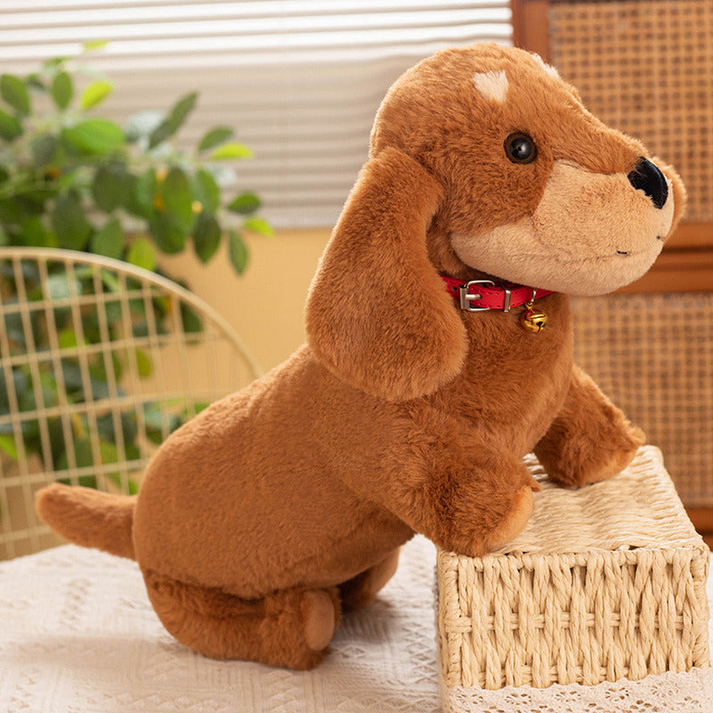 Cozy & Cute: Sweatshirt/Collar Sausage Dog Doll Plush Toy ($\mathbf{30}$–$\mathbf{55\text{cm}}$) for Youth.