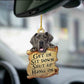 Sleeping Dog Angel Car Pendant, Cute Acrylic Hanging Ornament for Cars, Doors & Home Decor