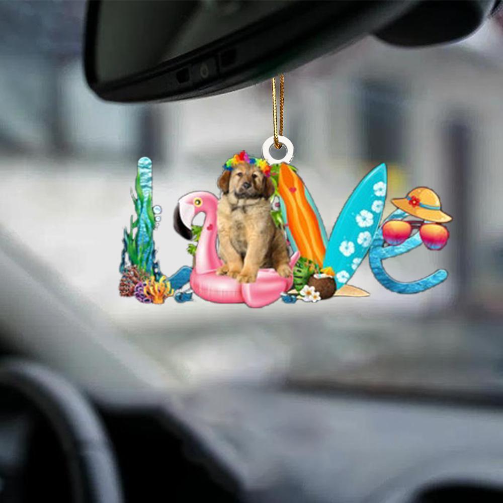 Sleeping Angel Dog Car Pendant, Acrylic Hanging Ornament for Cars, Doors & Home Decoration