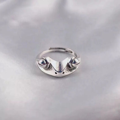 Vintage Frog Ring – 925 Sterling Silver Animal Ring for Women