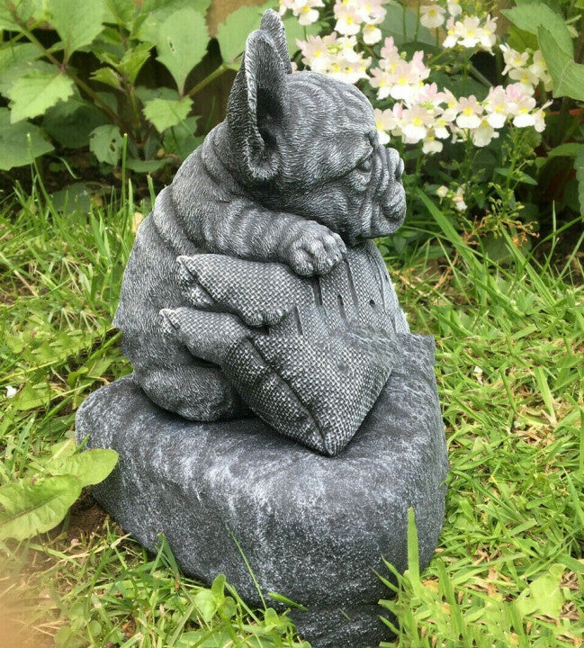 Welcome Dog Pillow Resin Ornament, Cartoon Watchdog Home Decor Craft